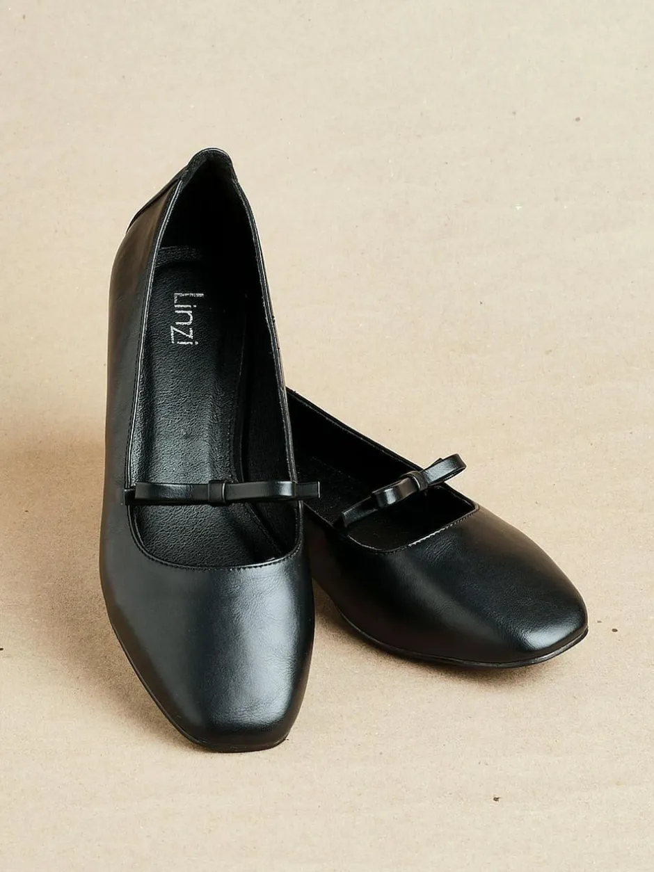 Linzi Cressida Ballet Pumps With Bow Detail Black Sale