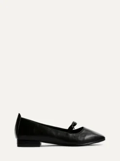 Linzi Cressida Ballet Pumps With Bow Detail Black Sale