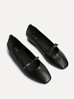 Linzi Cressida Ballet Pumps With Bow Detail Black Sale
