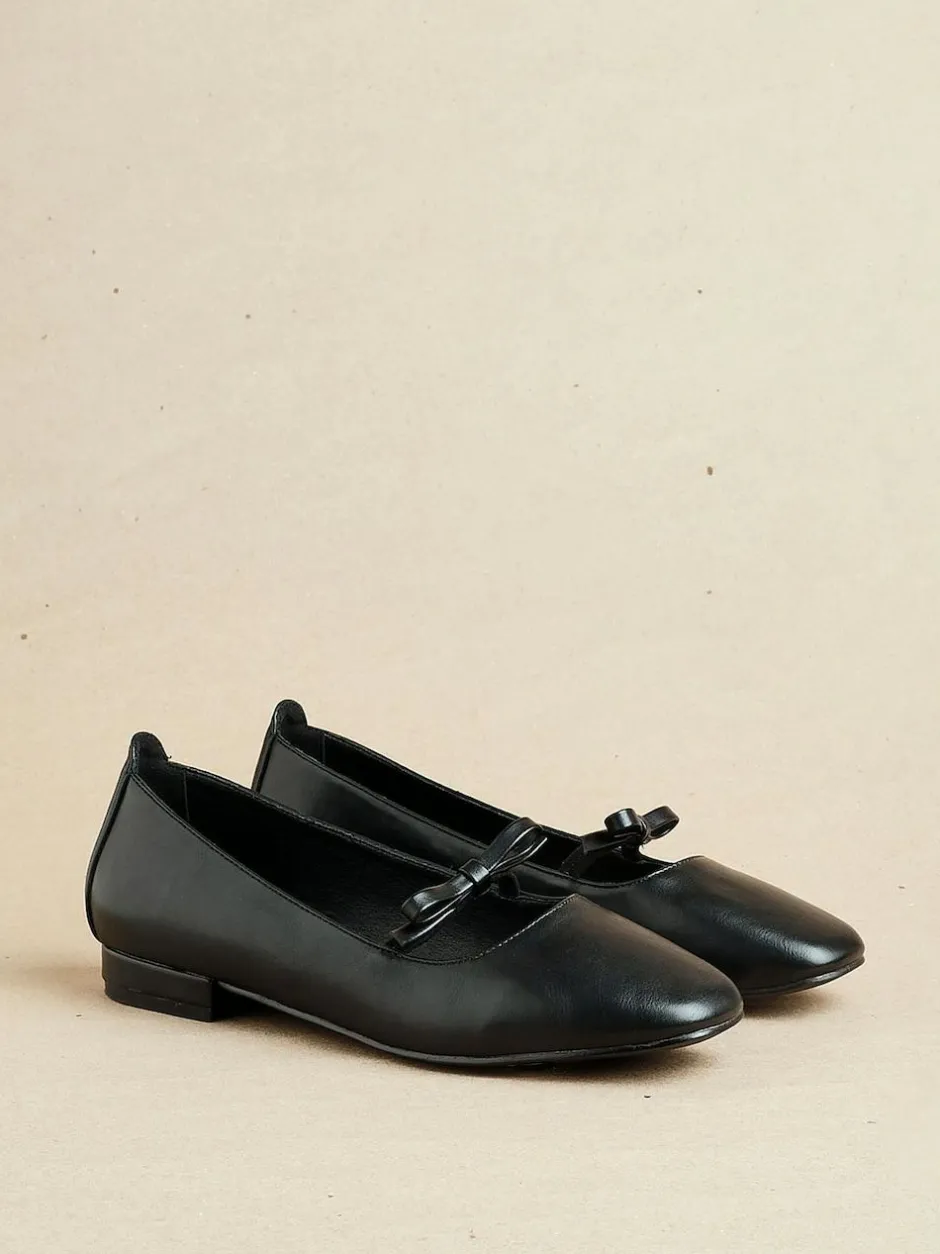 Linzi Cressida Ballet Pumps With Bow Detail Black Sale