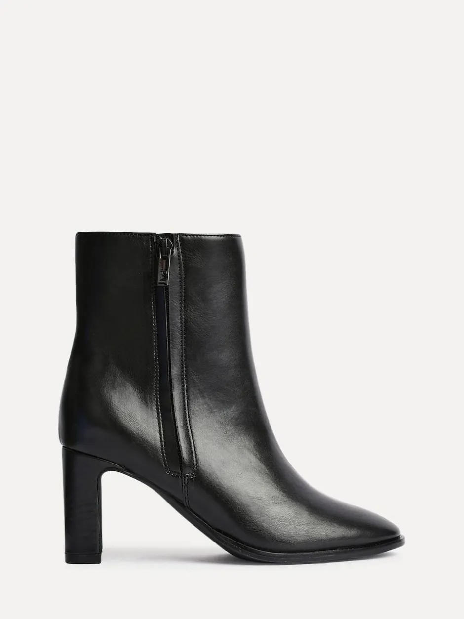 Linzi Jonas Block Heel Ankle Boots Black New