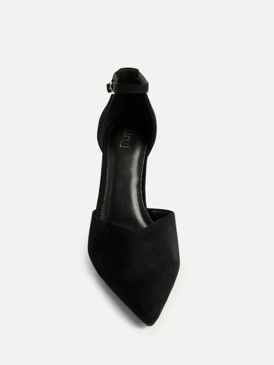 Linzi Black Moira Classic Stiletto Court Heels Best