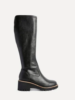 Linzi Resist Stretch High Leg Wedge Boots Black Best