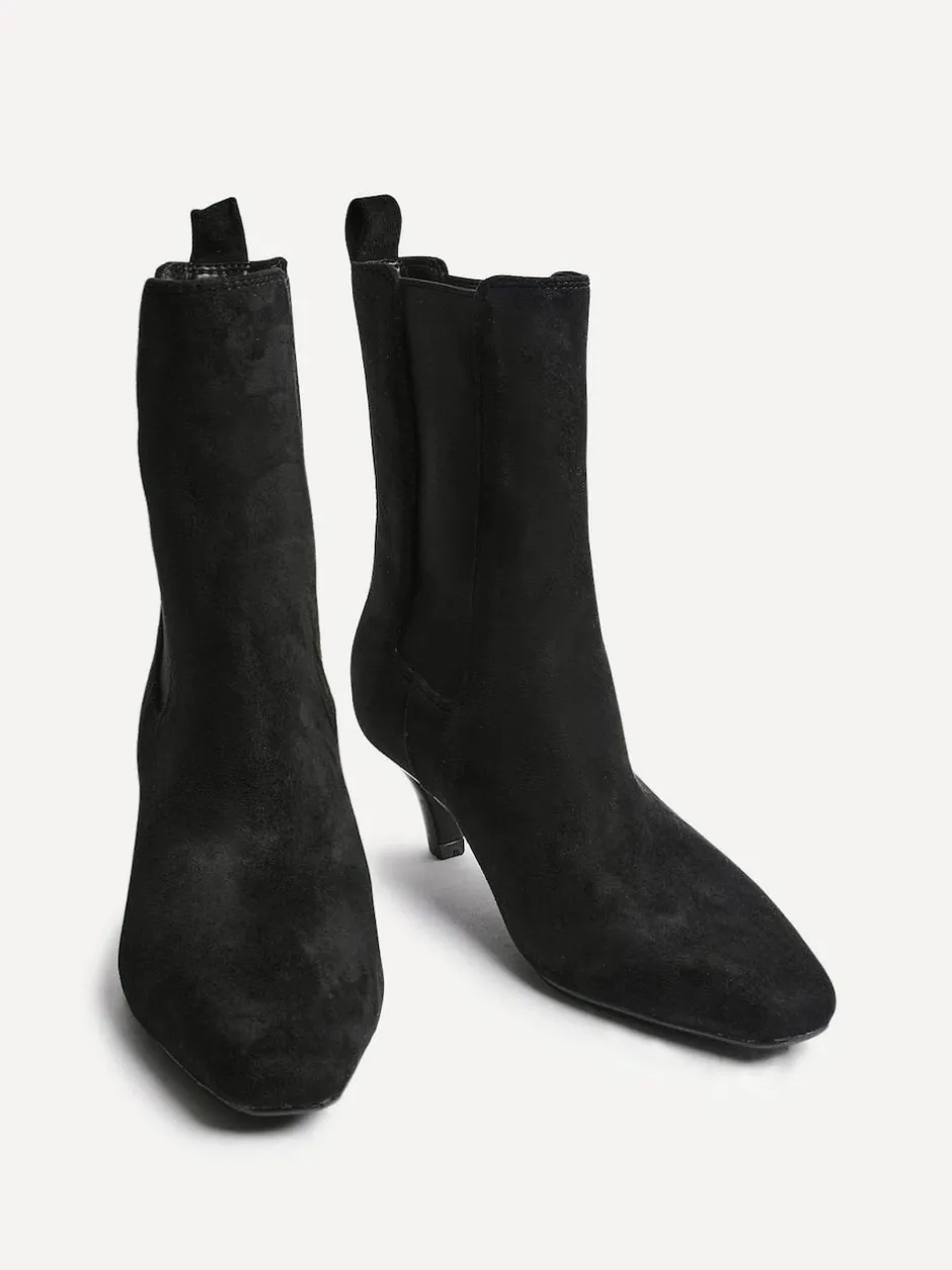 Linzi Ritual Kitten Heeled Chelsea Boots Black Best