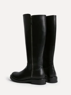 Linzi Black Roam High Leg Boots With Double Zip Detail Best