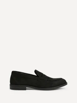 Linzi Aurelio Penny Loafers Black Suede