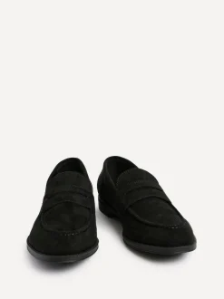 Linzi Aurelio Penny Loafers Black Suede