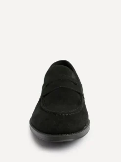 Linzi Aurelio Penny Loafers Black Suede