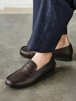 Linzi Tomasso Penny Loafers Brown Outlet