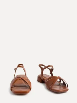 Linzi Brown Zenna Strappy Mini Heeled Sandals