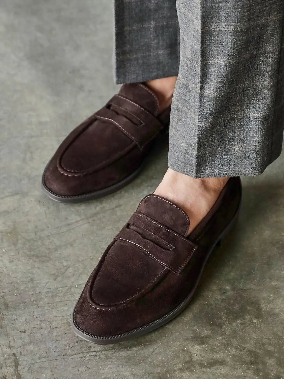 Linzi Aurelio Penny Loafers Dark Brown Best
