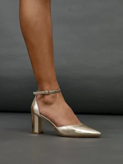 Linzi Gold Leona Closed Back Court Block Heels