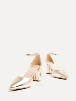 Linzi Gold Leona Closed Back Court Block Heels