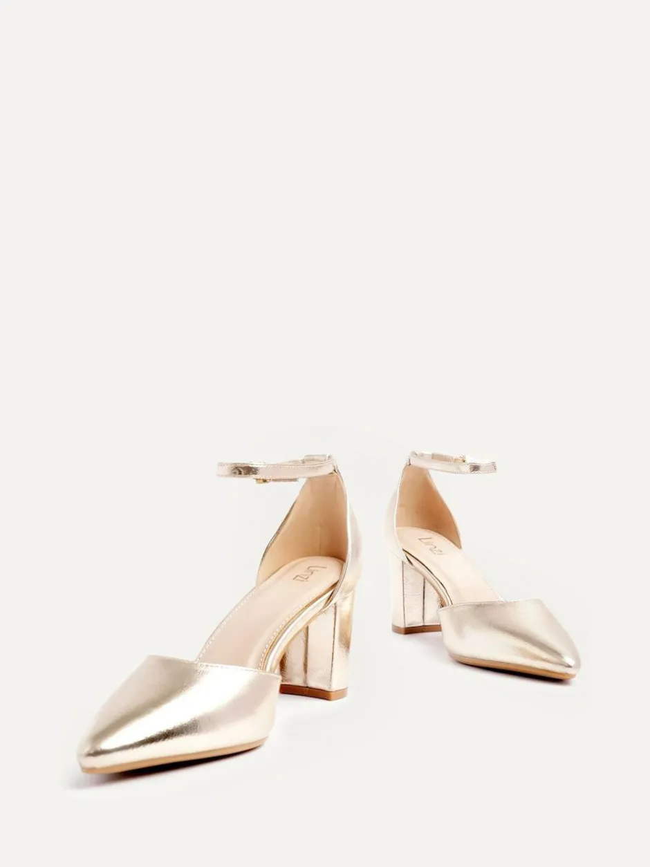 Linzi Gold Leona Closed Back Court Block Heels