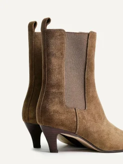 Linzi Ritual Kitten Heeled Chelsea Boots Natural