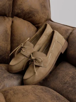 Linzi Vanish Slip-On Loafers With Lace Detailing Natural Hot