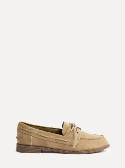 Linzi Vanish Slip-On Loafers With Lace Detailing Natural Hot