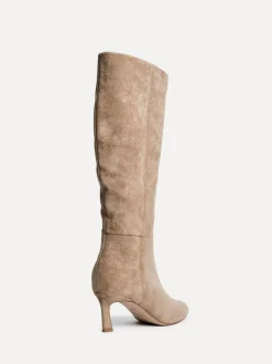 Linzi Rush Pointed Toe High Leg Stiletto Boots Nude Online