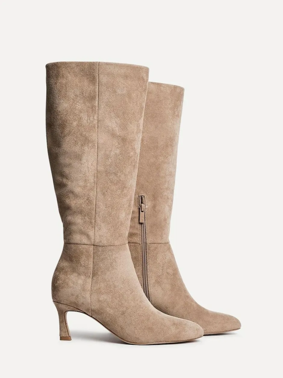 Linzi Rush Pointed Toe High Leg Stiletto Boots Nude Online
