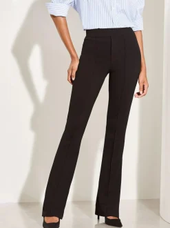 Lipsy High Waisted Contour Bootleg Flared Trousers Black