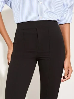 Lipsy High Waisted Contour Bootleg Flared Trousers Black