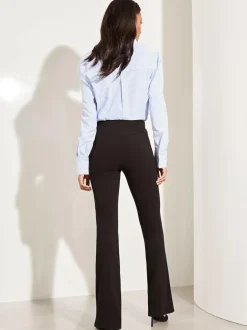 Lipsy High Waisted Contour Bootleg Flared Trousers Black