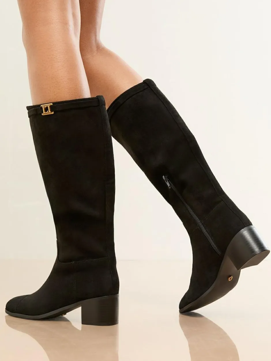 Lipsy Standard fit Knee High Boots Black