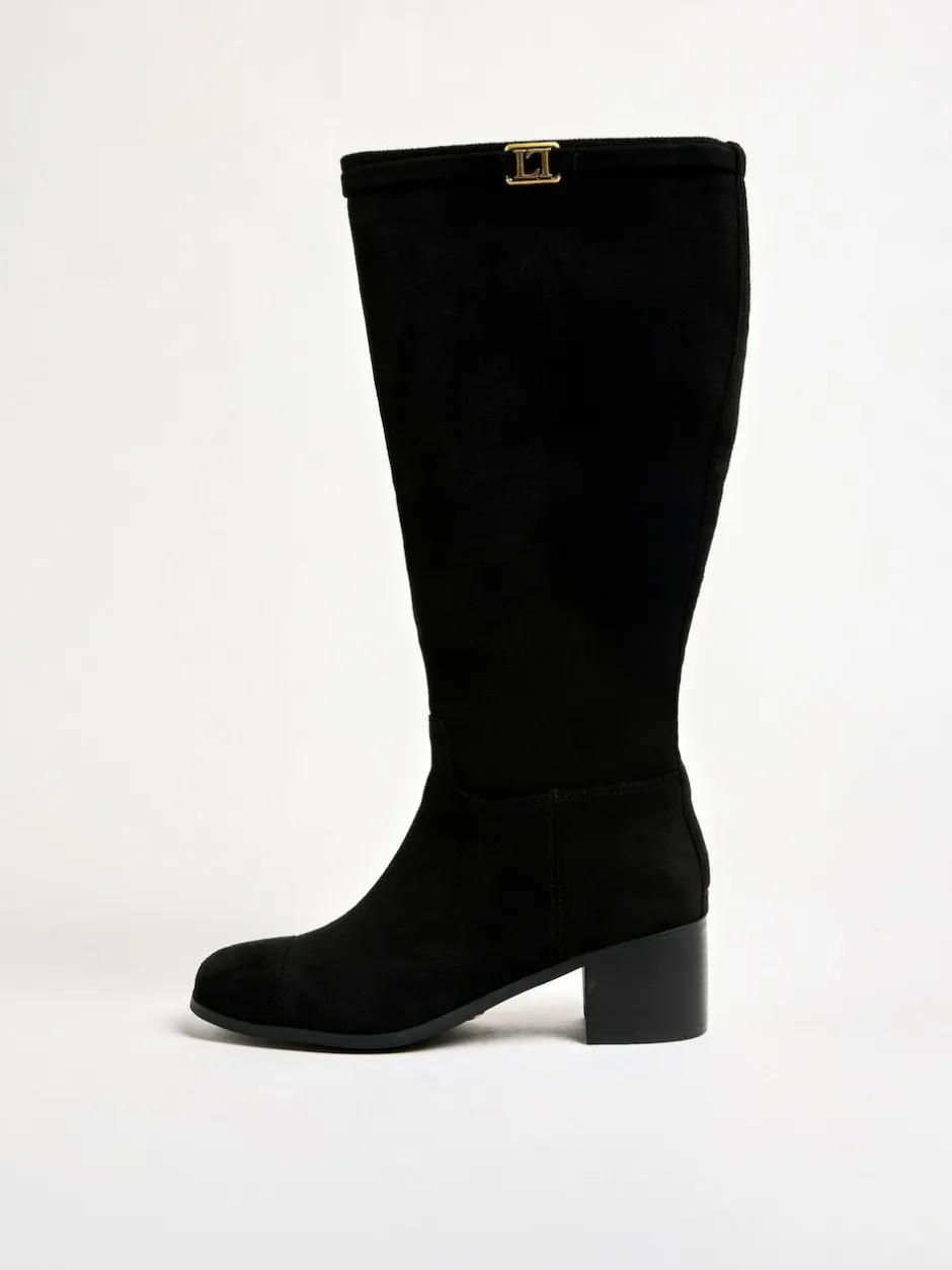 Lipsy Standard fit Knee High Boots Black