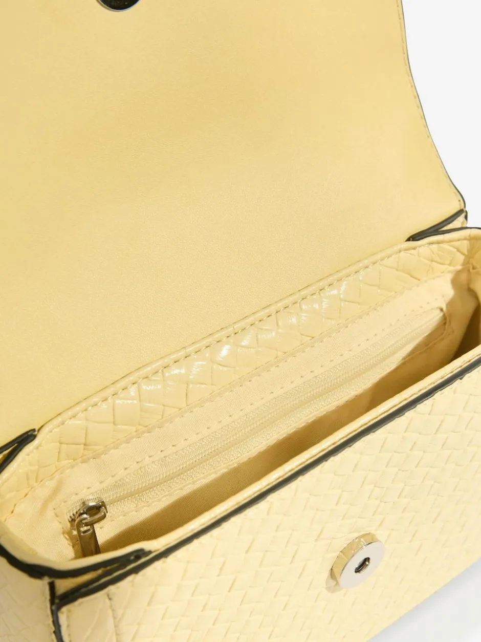 Lipsy Butter Yellow Small Chain Shoulder Bag Online