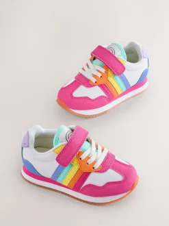 Little Bird by Jools Oliver Pink Younger Pastel Rainbow Retro Runner Trainers Best