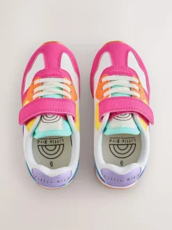 Little Bird by Jools Oliver Pink Younger Pastel Rainbow Retro Runner Trainers Best