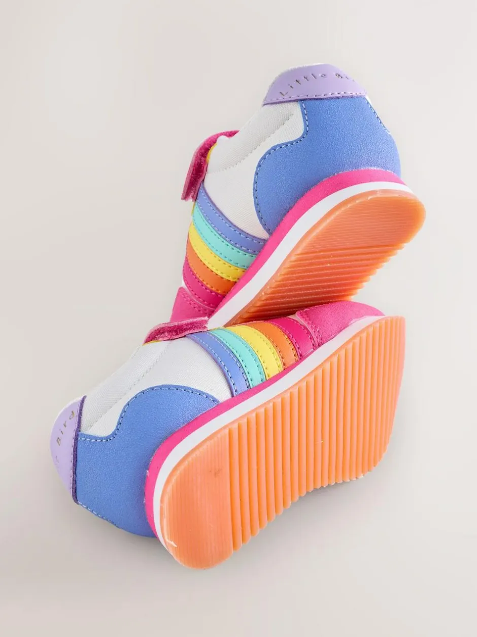 Little Bird by Jools Oliver Pink Younger Pastel Rainbow Retro Runner Trainers Best