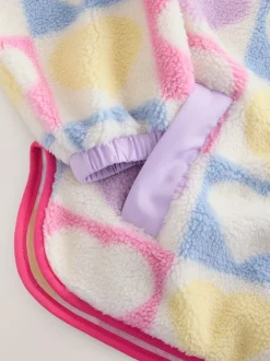 Little Bird by Jools Oliver Multi Heart Colourblock Borg Fleece Online