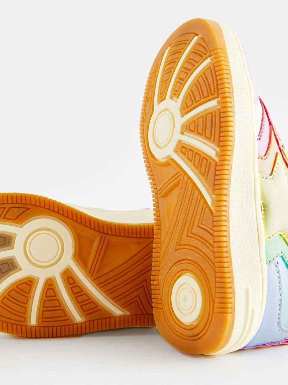 Little Bird by Jools Oliver Star Hi-Top Trainers Multi Pastel