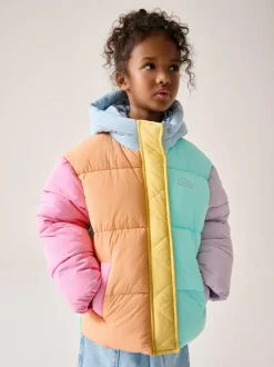 Little Bird by Jools Oliver Multi Colourblock Shower Resistant Padded Coat Best
