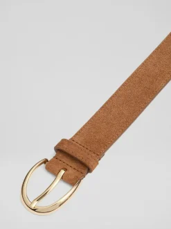 LK Bennett Brown Julian Leather Classic Jeans Belt