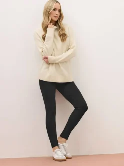 Long Tall Sally Black Cotton Stretch Leggings Online