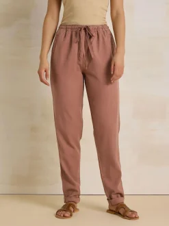 Long Tall Sally Lyocell Blend Joggers Brown Discount