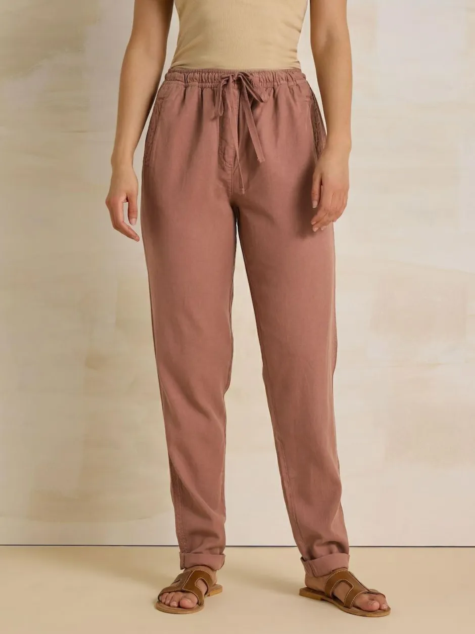 Long Tall Sally Lyocell Blend Joggers Brown Discount