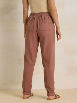 Long Tall Sally Lyocell Blend Joggers Brown Discount