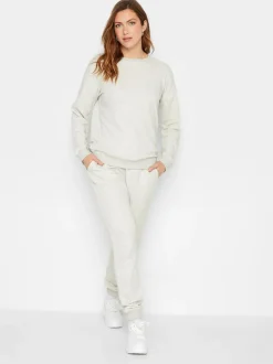 Long Tall Sally Grey Basic Cuffed Joggers Clearance