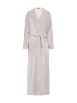 Long Tall Sally Natural Cotton Touch Hooded Maxi Robe Hot