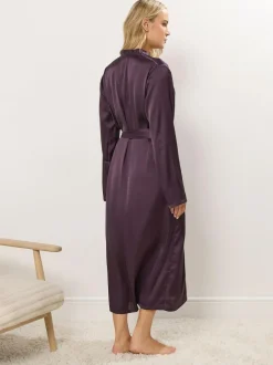 Long Tall Sally Satin Maxi Robe Red New