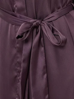 Long Tall Sally Satin Maxi Robe Red New
