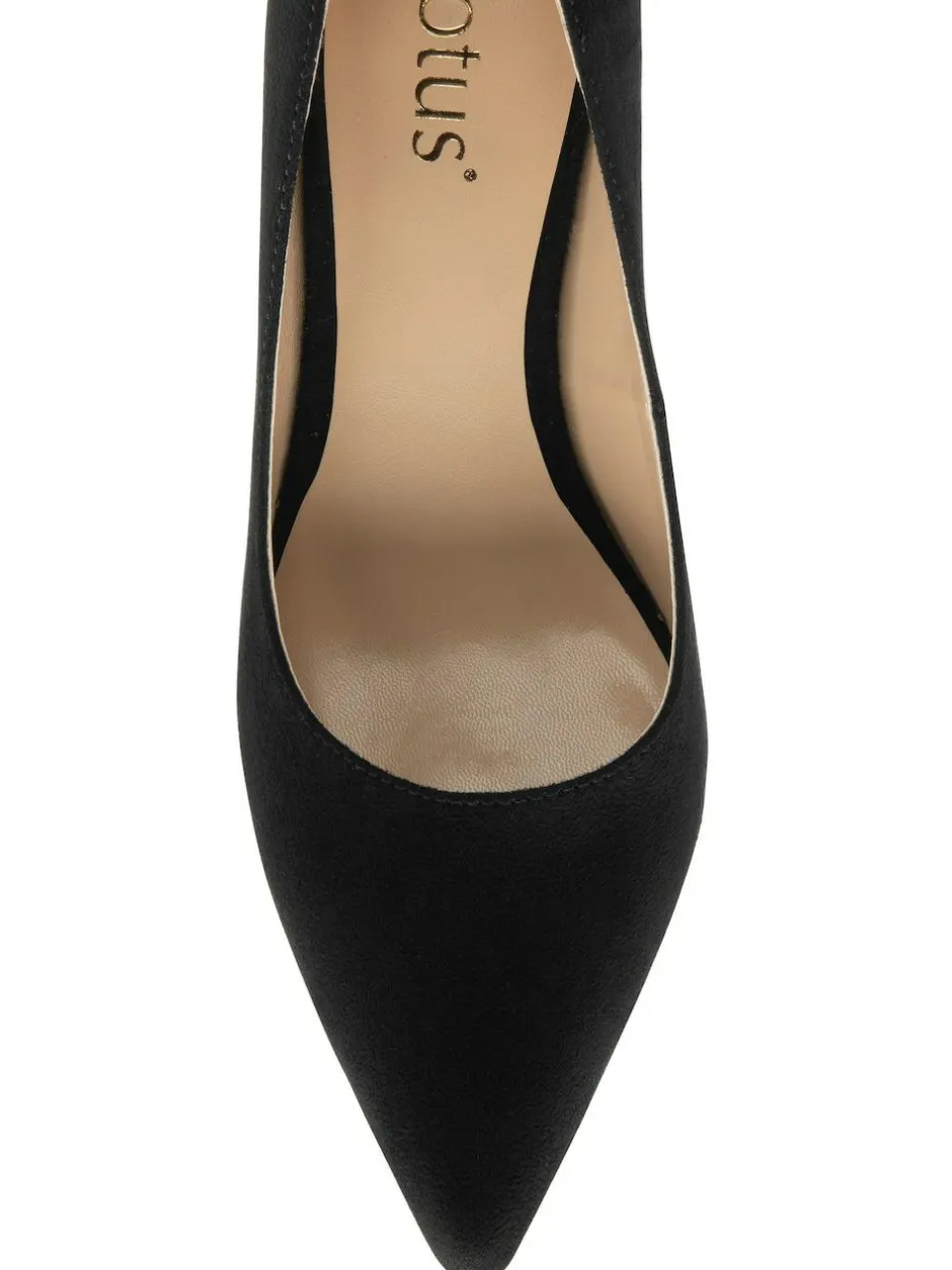 Lotus Black Heeled Shoes Online