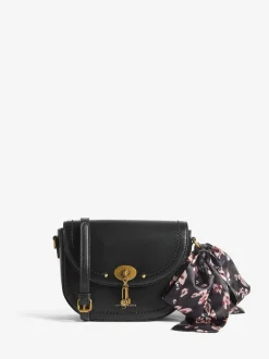 Love & Roses Saddle Cross-Body Bag Black Suedette Online