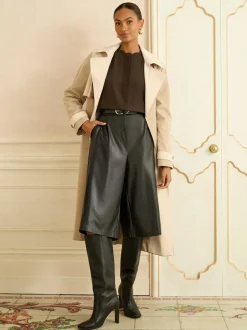 Love & Roses Chocolate Brown 3/4 Flute Sleeve Blouse Online