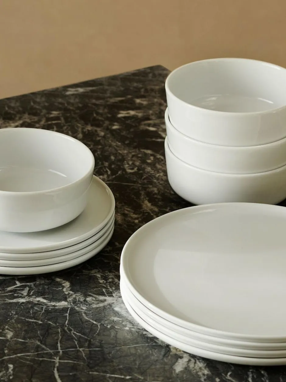 LSA International 12 Piece White Collective Dinner Set