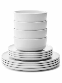 LSA International 12 Piece White Collective Dinner Set