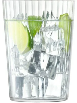 LSA International Clear Gio Line Tumbler 560ml Set of 4 Hot